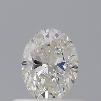 0.50 Carat Oval H SI1 - VG IGI Natural Diamond