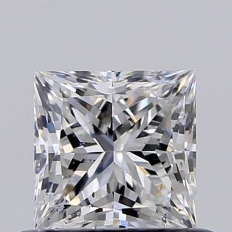 0.52 Carat Princess F SI1 - EX GD GIA Natural Diamond