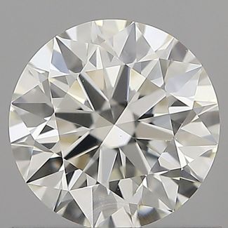 0.77 Carat Round H VVS2 EX IGI Natural Diamond