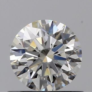 0.52 Carat Round I VS1 EX VG GIA Natural Diamond