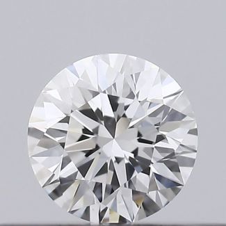 0.22 Carat Round D VS2 EX GIA Natural Diamond