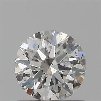 0.62 Carat Round H SI1 EX GIA Natural Diamond