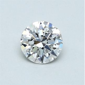 0.5 Carat Round E SI2 EX GIA Natural Diamond