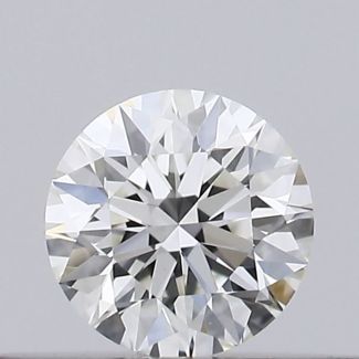 0.2 Carat Round H VVS1 EX GIA Natural Diamond