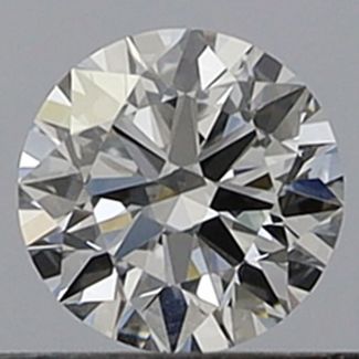 0.35 Carat Round D VVS2 EX GIA Natural Diamond