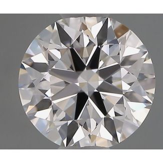 0.91 Carat Round F VVS2 EX GIA Natural Diamond