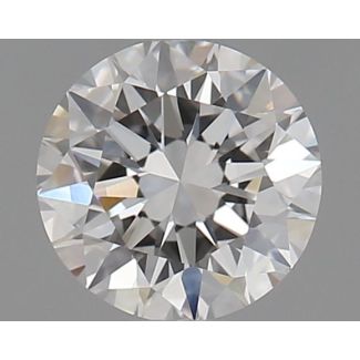 0.5 Carat Round D VVS2 EX GD GIA Natural Diamond