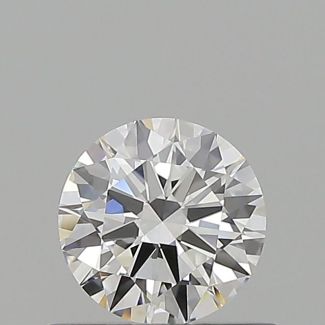 0.55 Carat Round F VVS1 EX GIA Natural Diamond