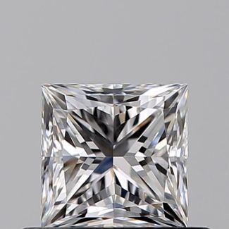 0.50 Carat Princess D VVS1 - EX VG GIA Natural Diamond