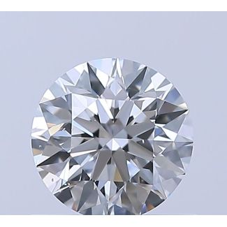 0.58 Carat Round E SI1 EX GIA Natural Diamond