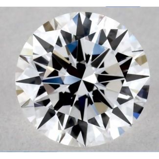 0.57 Carat Round D VVS2 EX VG GIA Natural Diamond