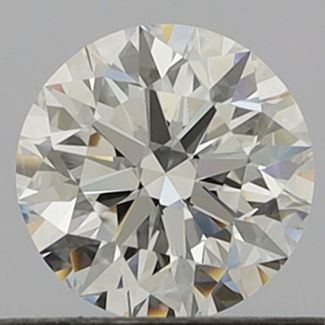 0.5 Carat Round D VVS2 EX GIA Natural Diamond