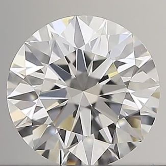 0.40 Carat Round F VVS1 EX GIA Natural Diamond