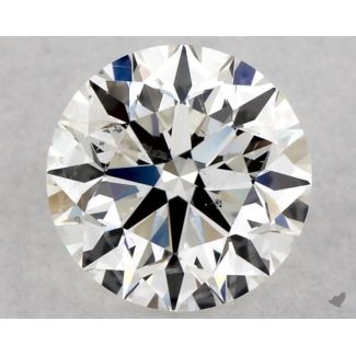 0.50 Carat Round H SI2 VG EX GIA Natural Diamond