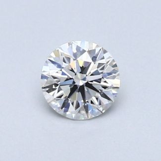 0.41 Carat Round G VVS2 EX VG GIA Natural Diamond