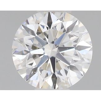 0.41 Carat Round E SI1 EX GIA Natural Diamond