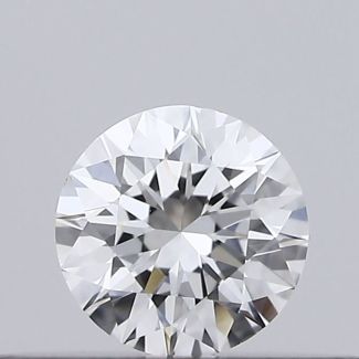 0.18 Carat Round D VVS2 VG GIA Natural Diamond