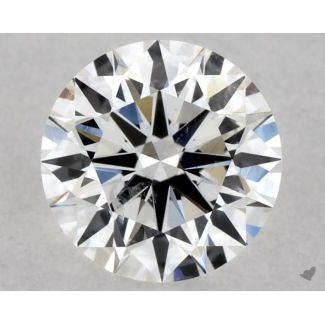 0.35 Carat Round F SI2 EX VG GIA Natural Diamond