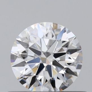 0.51 Carat Round F VS1 EX GIA Natural Diamond