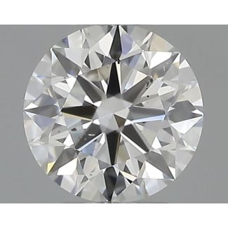 0.36 Carat Round E SI1 EX GIA Natural Diamond