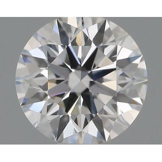 0.55 Carat Round F VS1 EX GIA Natural Diamond