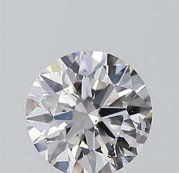 0.4 Carat Round F SI2 EX GIA Natural Diamond