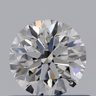 0.50 Carat Round F VVS2 GD VG GIA Natural Diamond