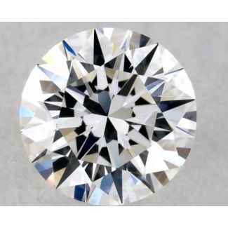 0.34 Carat Round E VVS2 EX GIA Natural Diamond