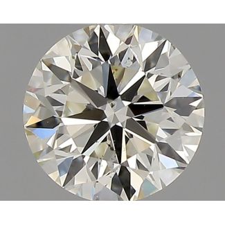 0.50 Carat Round K SI1 VG EX GIA Natural Diamond