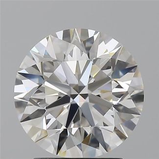 2.50 Carat Round H VVS1 EX GIA Natural Diamond