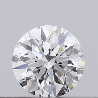 0.16 Carat Round E VVS2 EX GIA Natural Diamond