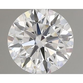 0.6 Carat Round F SI1 EX GIA Natural Diamond