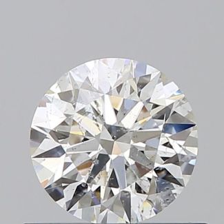 0.60 Carat Round G SI2 VG EX GIA Natural Diamond