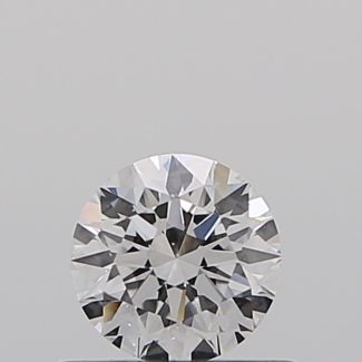 0.41 Carat Round D VS2 EX GIA Natural Diamond