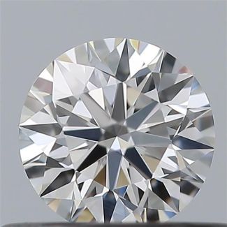 0.36 Carat Round E VVS1 EX GIA Natural Diamond