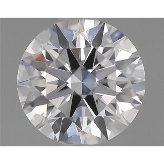 0.51 Carat Round E VVS1 EX GIA Natural Diamond