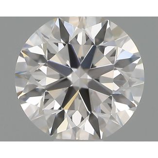 0.4 Carat Round F VVS1 EX GIA Natural Diamond