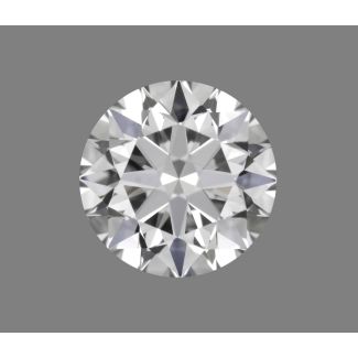 0.37 Carat Round F VVS1 EX GIA Natural Diamond