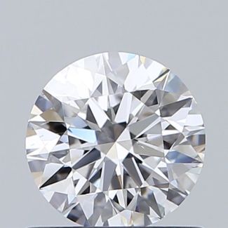 0.60 Carat Round D VS2 EX GIA Natural Diamond