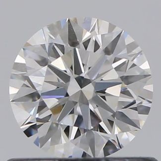 0.57 Carat Round D SI1 EX GIA Natural Diamond