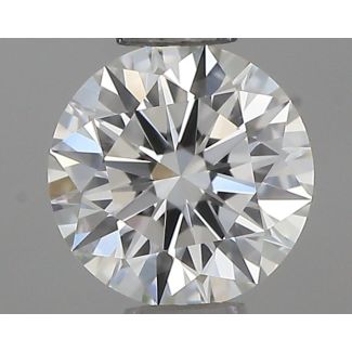 0.36 Carat Round H VVS1 EX IGI Natural Diamond