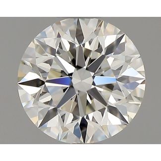 0.70 Carat Round I VVS2 EX GIA Natural Diamond