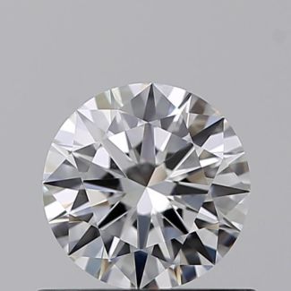 0.52 Carat Round D VVS1 EX GIA Natural Diamond