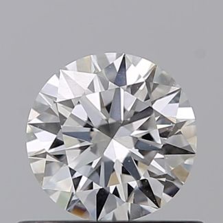 0.46 Carat Round F VS1 EX GIA Natural Diamond