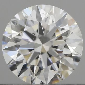 0.60 Carat Round D SI2 EX GIA Natural Diamond