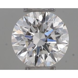 0.22 Carat Round H VVS1 EX GIA Natural Diamond