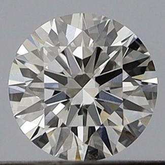 0.35 Carat Round F VVS2 EX GIA Natural Diamond