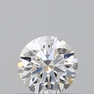 0.31 Carat Round F VVS2 EX GIA Natural Diamond