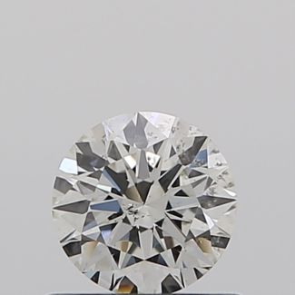 0.51 Carat Round I SI2 EX GIA Natural Diamond