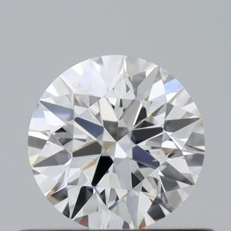 0.45 Carat Round H SI1 EX VG GIA Natural Diamond